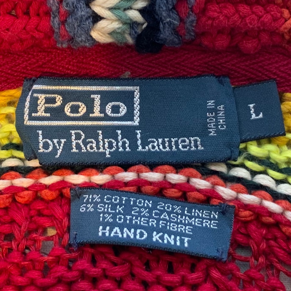 Vintage Polo by Ralph Lauren  Hand-knit Sweater - Picture 9 of 9